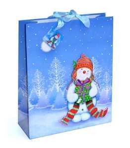 Подарочный пакет "Снеговик"